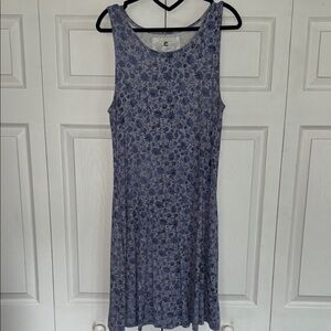 Cupio Blue Floral Midi Dress